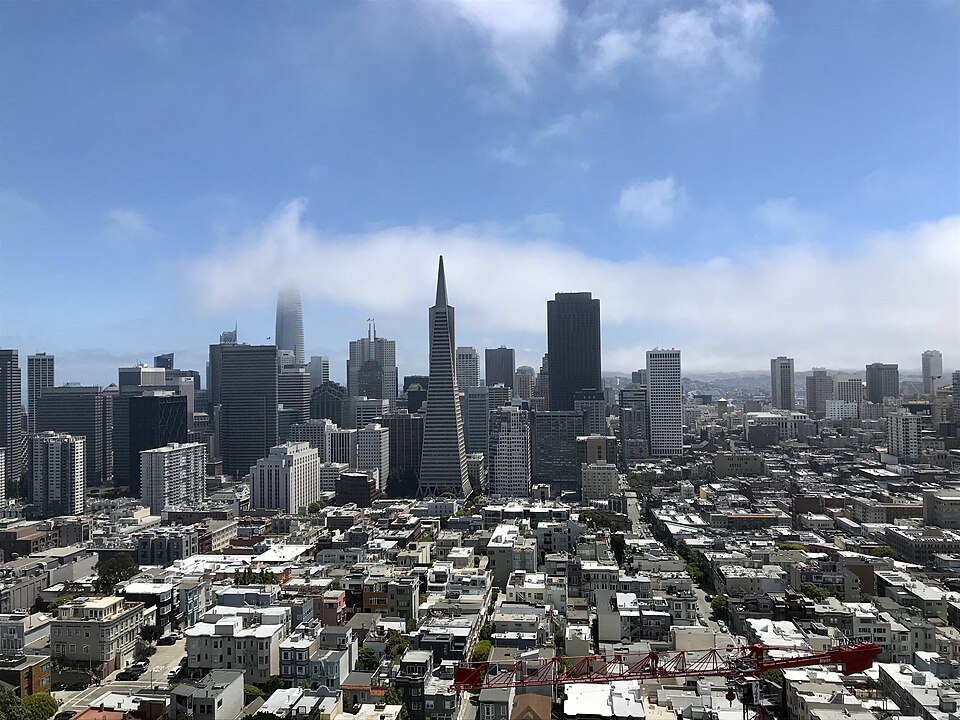 San Francisco downtown skyline, home to Anthropic headquarters