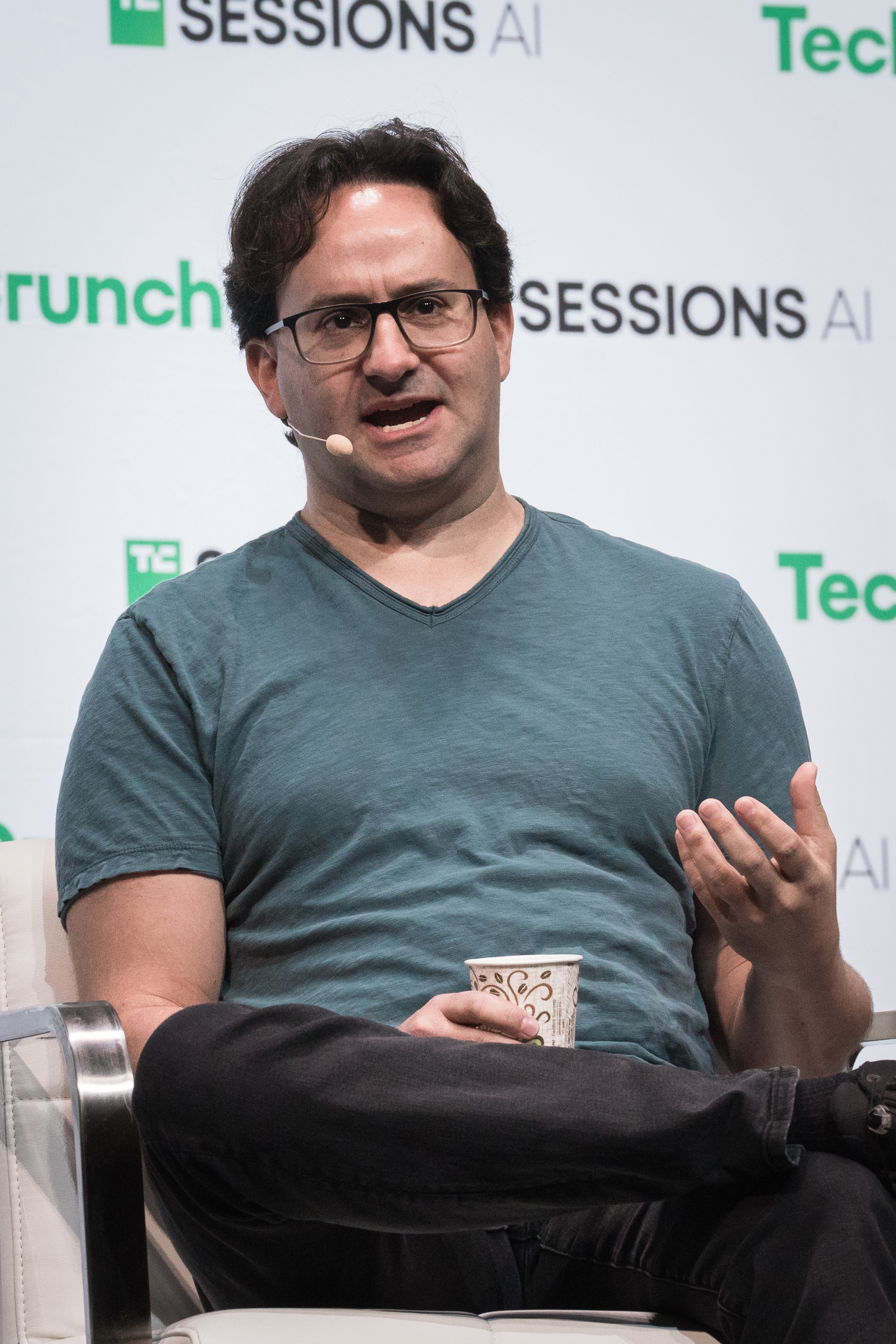 Jared Kaplan, Anthropic co-founder, speaking at a tech conference
