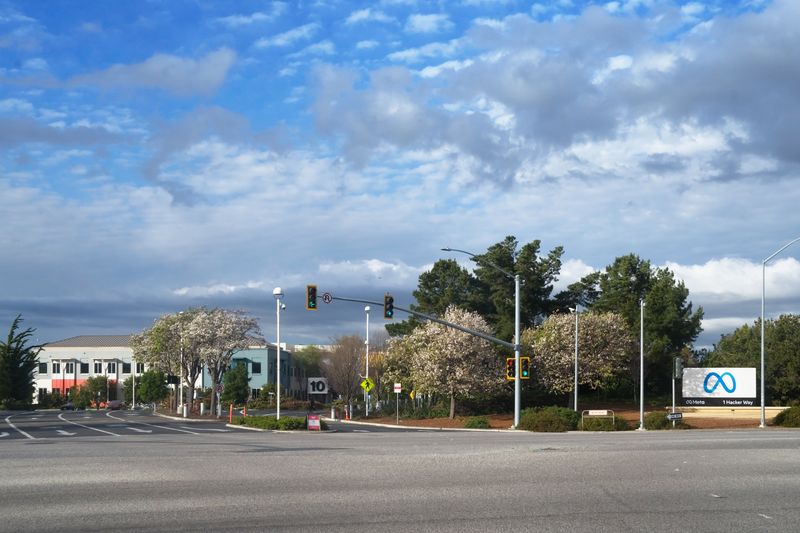 Meta Platforms headquarters building in Menlo Park