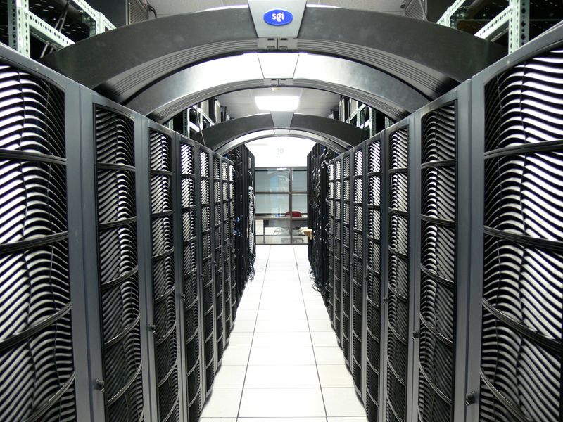 Virginia Tech data center server room