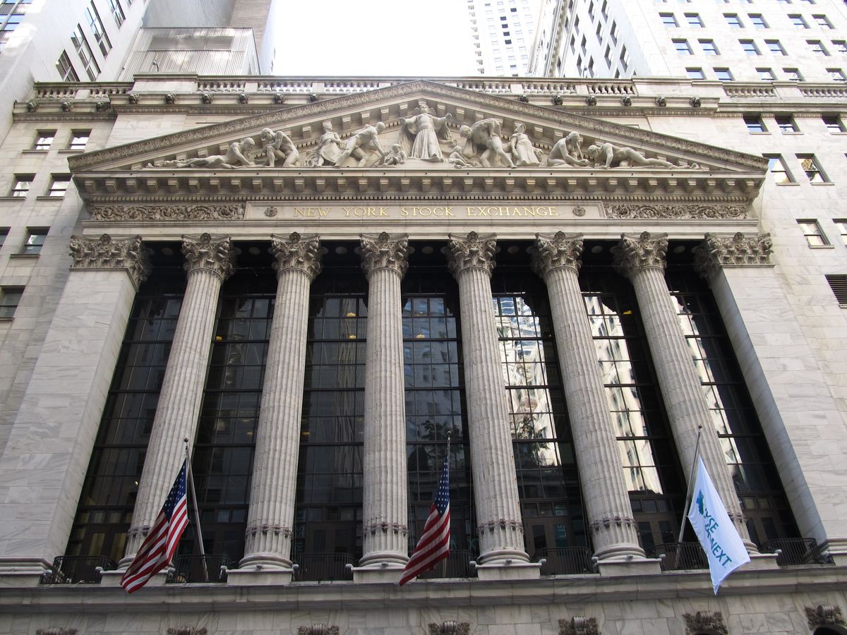 New York Stock Exchange building on Wall Street, Manhattan