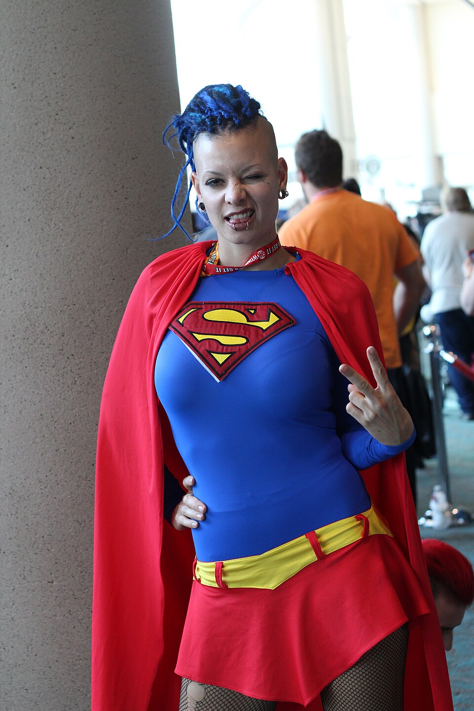 Fan dressed as Supergirl at San Diego Comic-Con