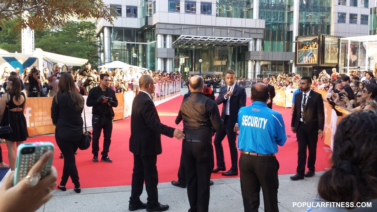 Ryan Reynolds at a film festival premiere