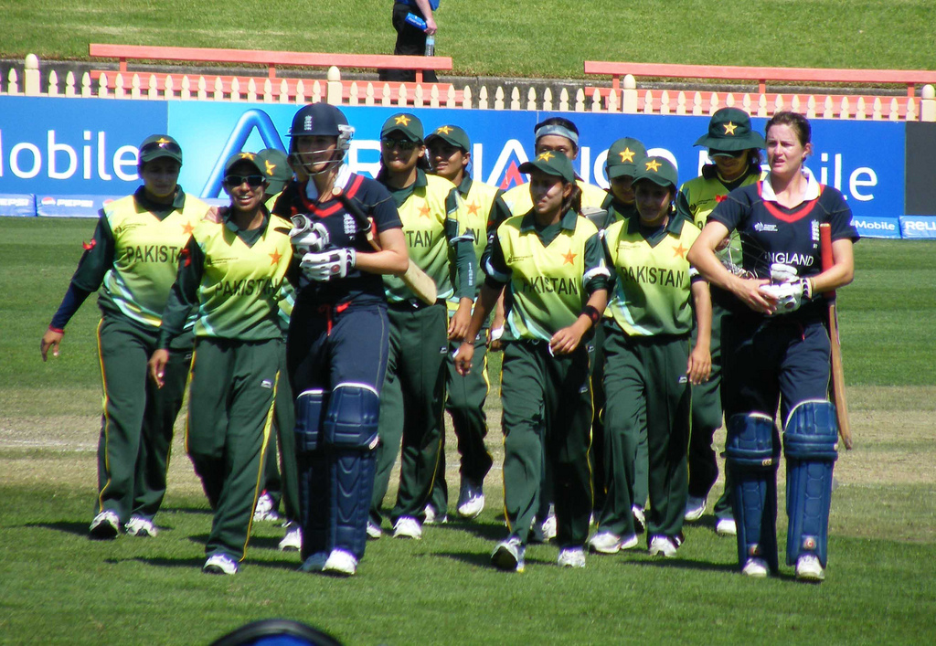 Women's sports team in action